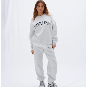 AS Oversized Sweatshirt - Light Grey Melange
